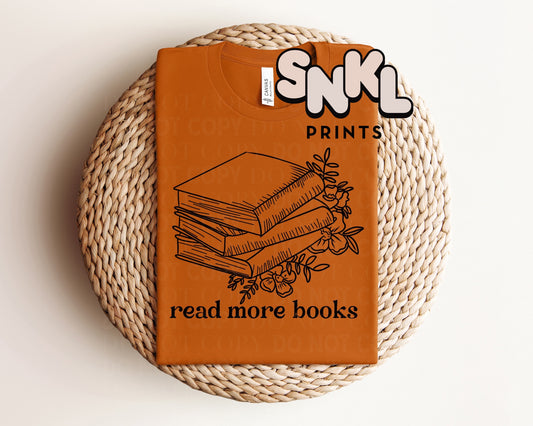 Read More Books Graphic Tee - SNKL Prints