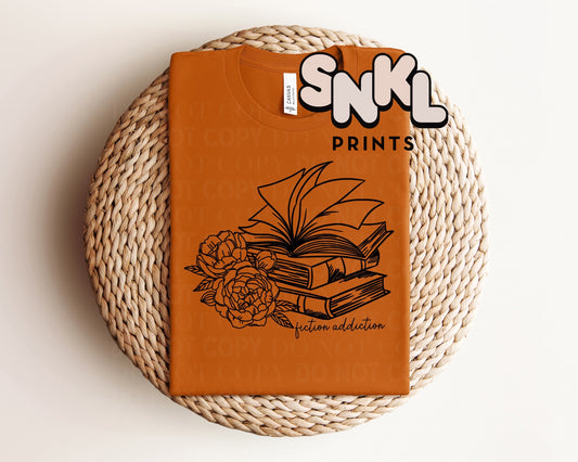 Fiction Addiction Graphic Tee - SNKL Prints