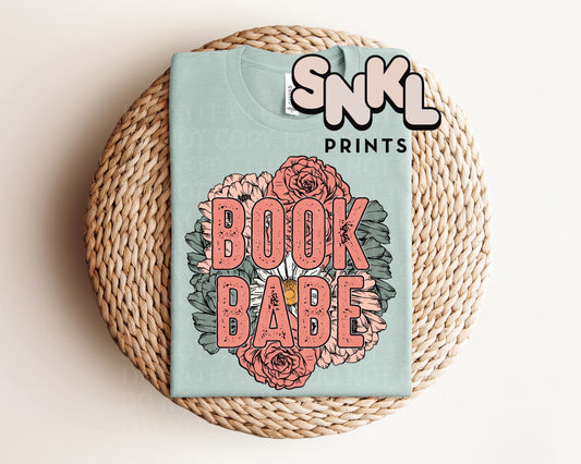 Book Babe Graphic Tee - SNKL Prints