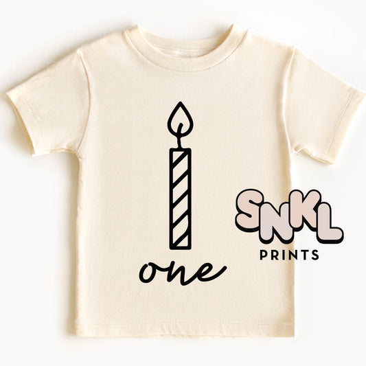 First Birthday Graphic Tee - SNKL Prints
