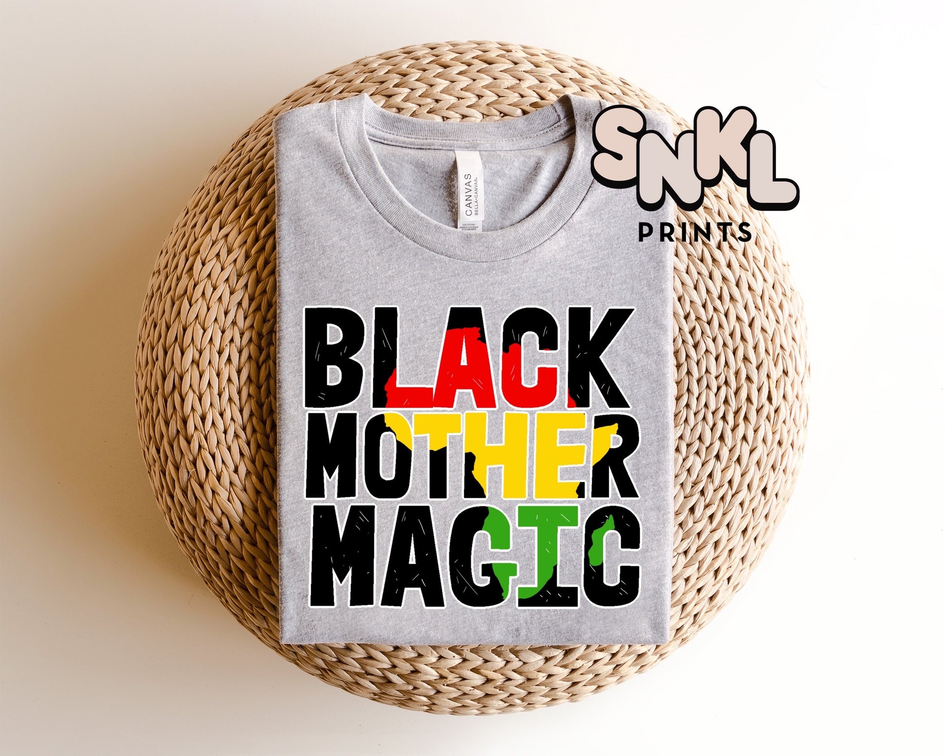 Black Mother Magic DTF Heat Transfer - SNKL Prints