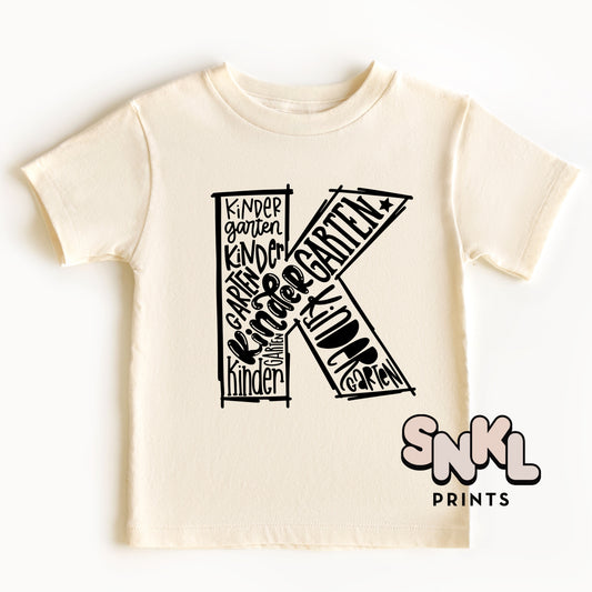 Kindergarten TODDLER/YOUTH Screen Print Transfer - SNKL Prints