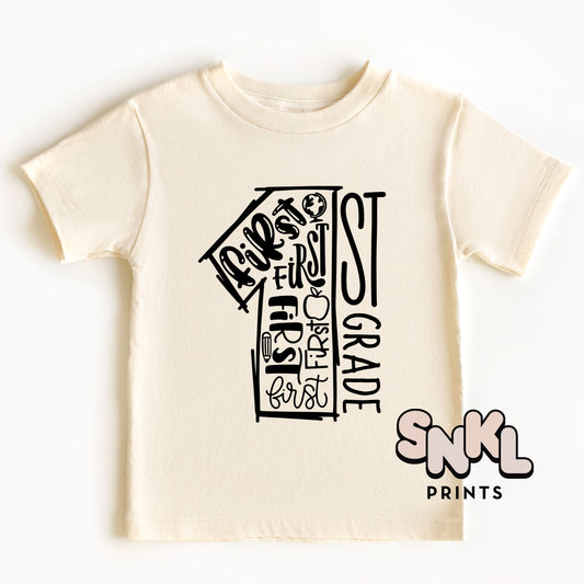 1st Grade TODDLER/YOUTH Screen Print Transfer - SNKL Prints