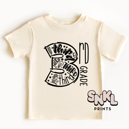 3rd Grade TODDLER/YOUTH Screen Print Transfer - SNKL Prints