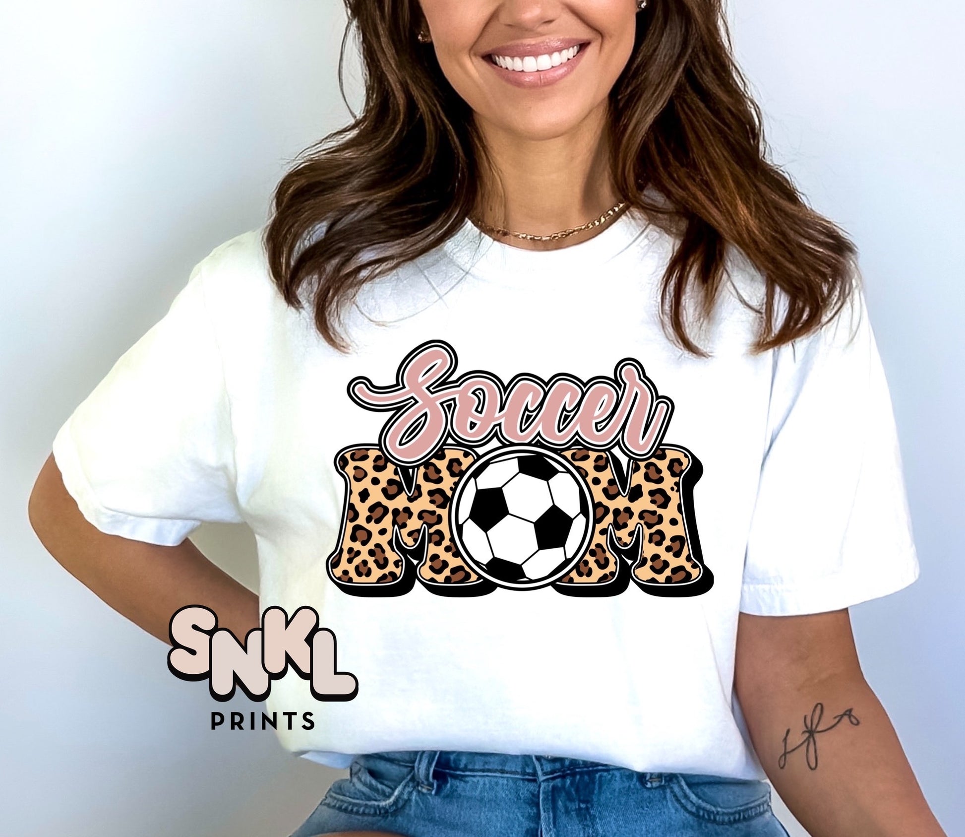 Leopard Soccer Mom DTF Heat Transfer - SNKL Prints